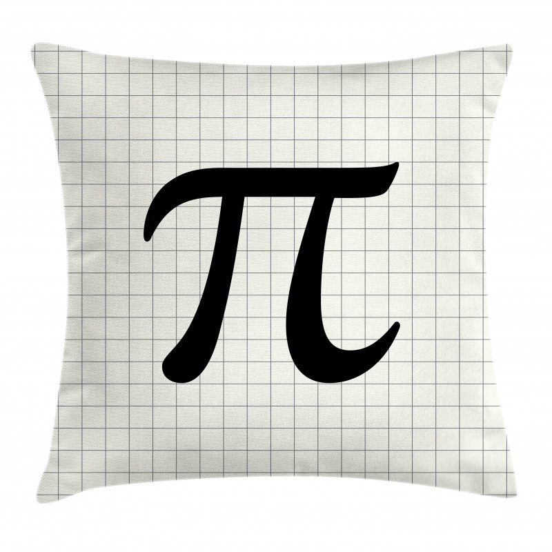 Constant Number Sign on Notebook Pillow Cover