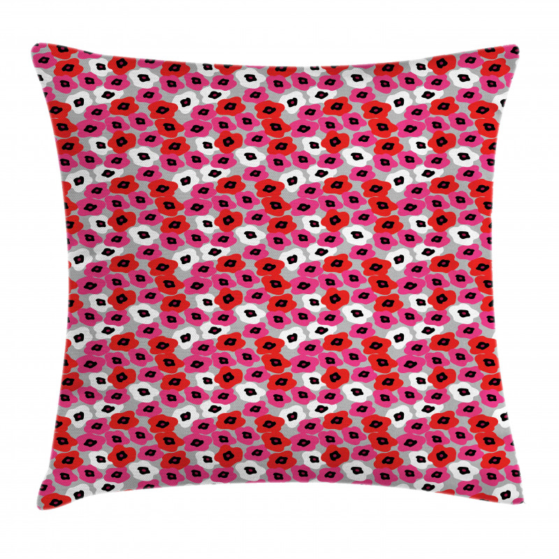 Flower Look Motif Pillow Cover