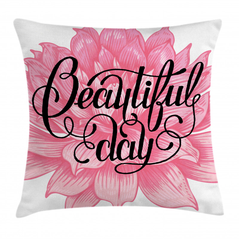 Day on Dahlia Pillow Cover