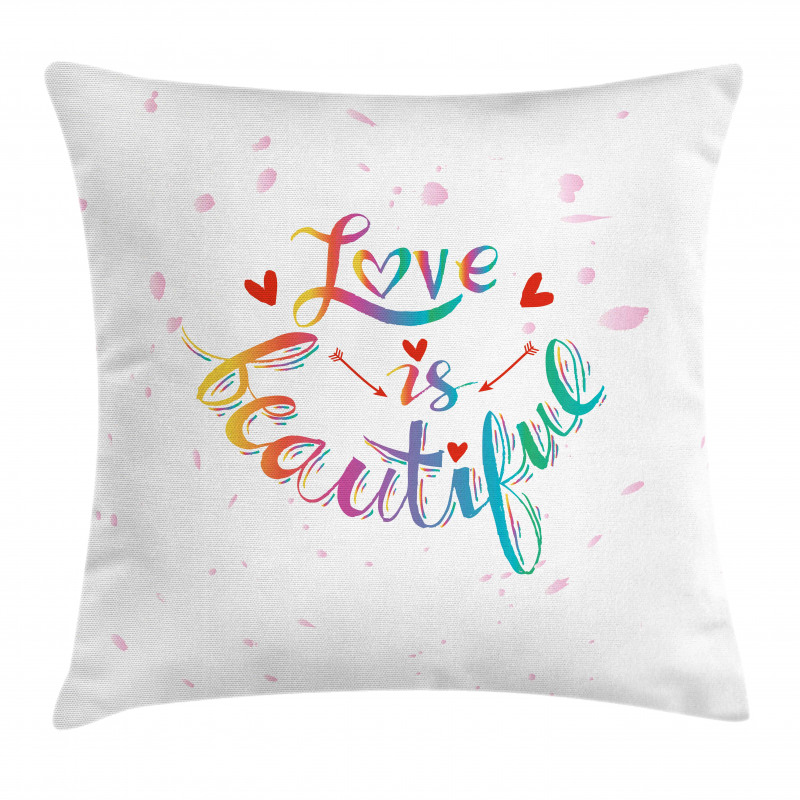 Love is Rainbow Art Pillow Cover