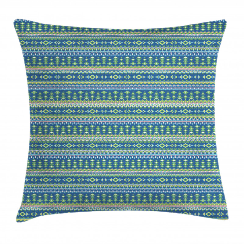 Folkloric Aztec Art Pillow Cover