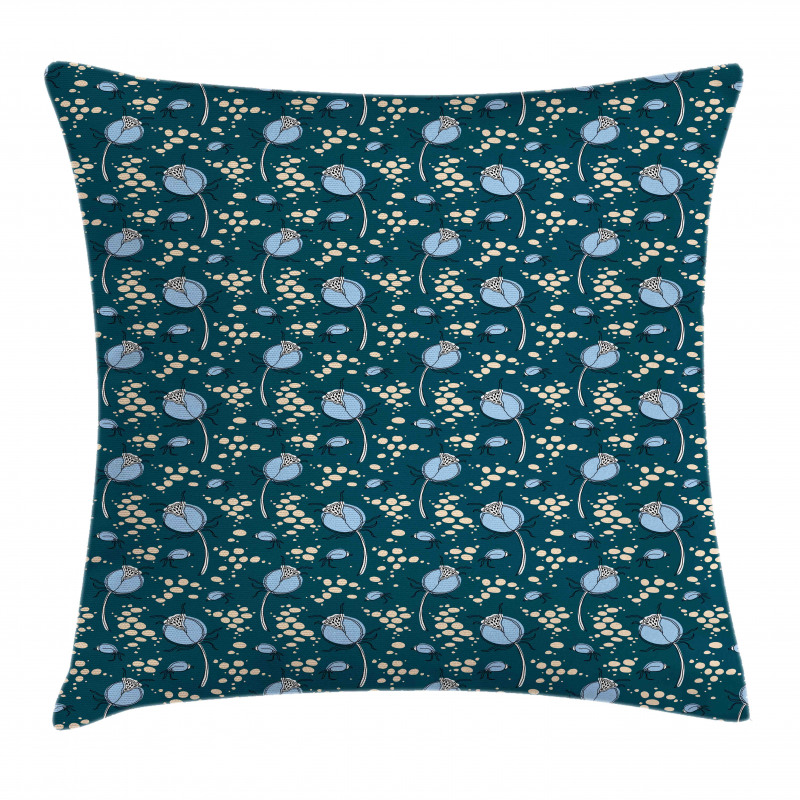 Abstract Dog-rose Buds Pillow Cover