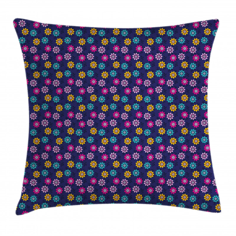 Colorful Flowers Love Pillow Cover