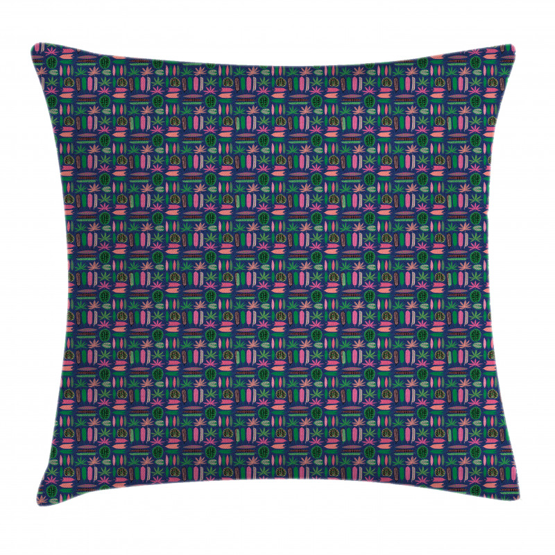 Contemporary Vibrant Leaves Pillow Cover