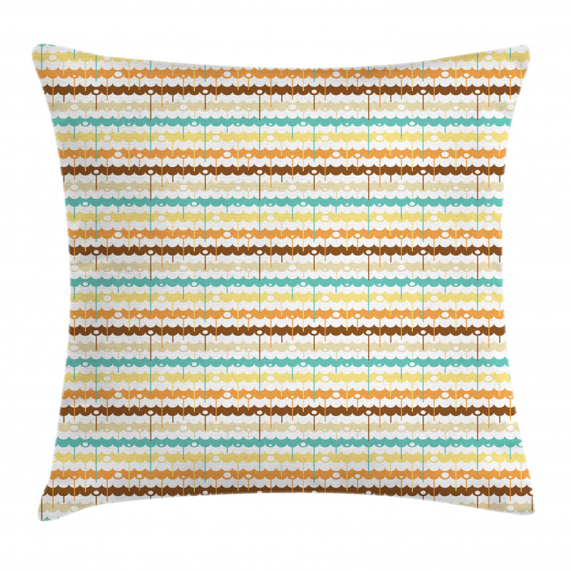 Geometrical Rounded Ornate Pillow Cover