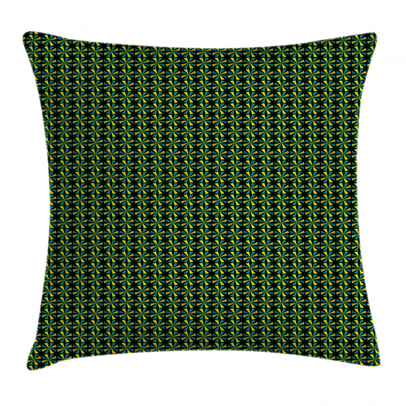 Triangular Geometric Star Pillow Cover