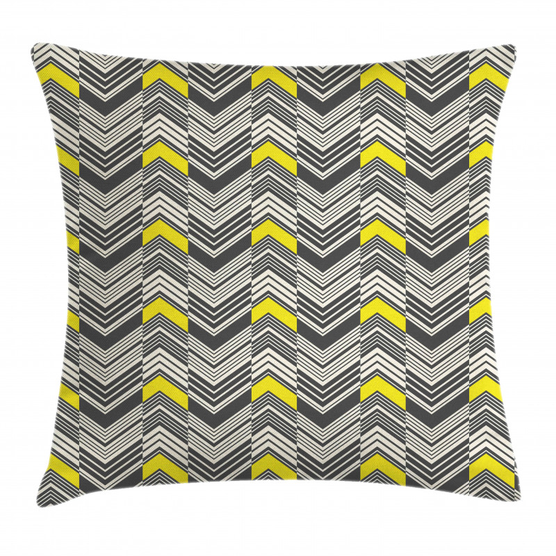Nostalgic Abstract Zigzags Pillow Cover