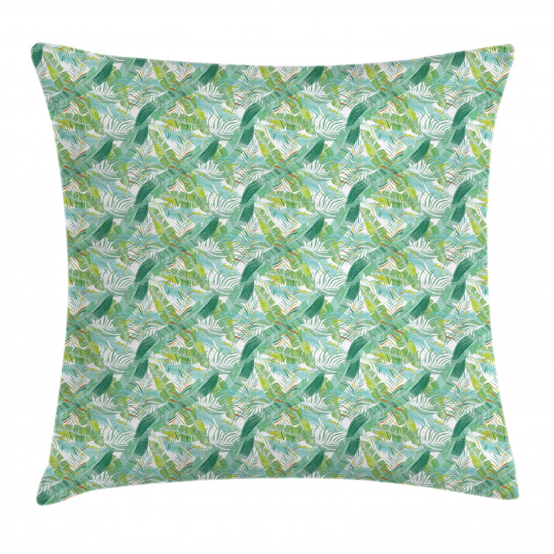 Creative Tropical Leaves Pillow Cover