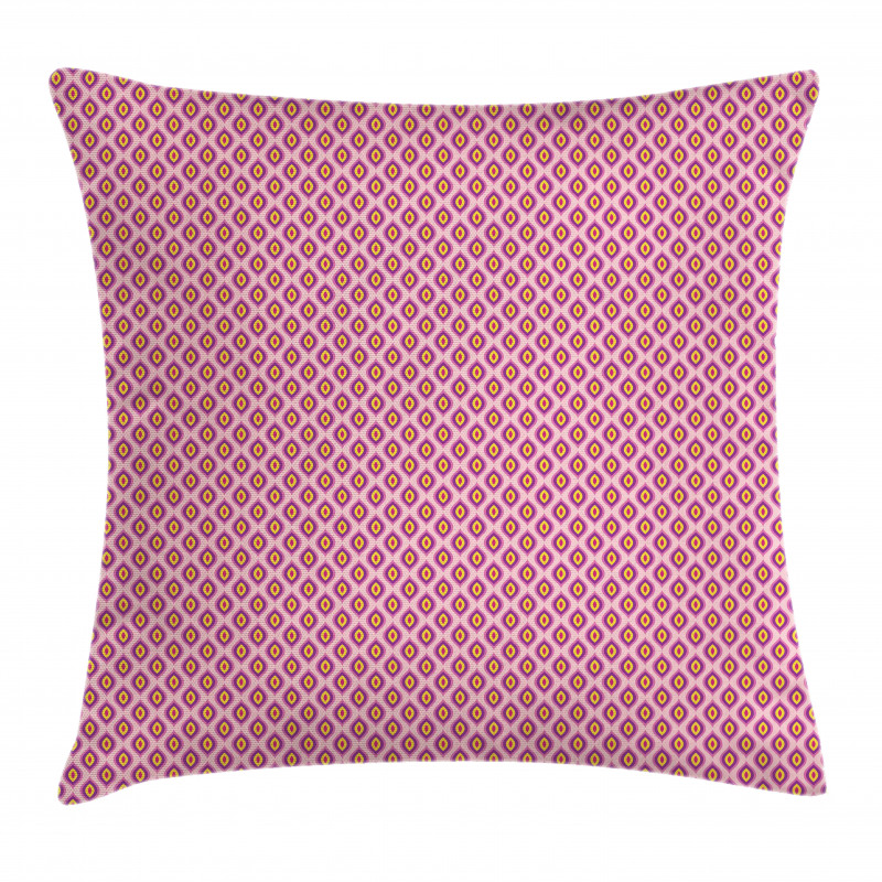 Colorful Oriental Motif Pillow Cover