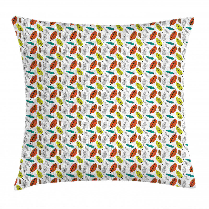 Creative Autumn Leaf Pattern Pillow Cover