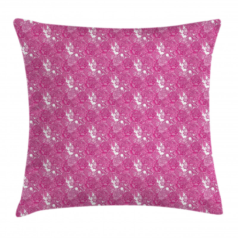Romantic Peony Blooming Pillow Cover