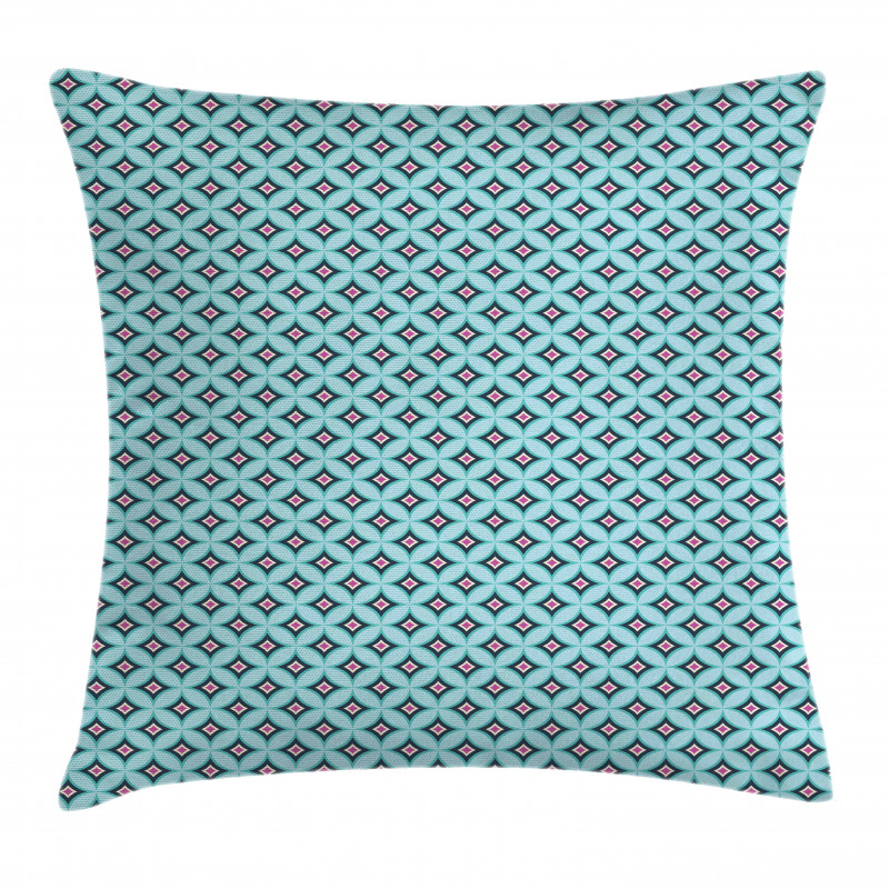 Diamond Centered Rounds Pillow Cover