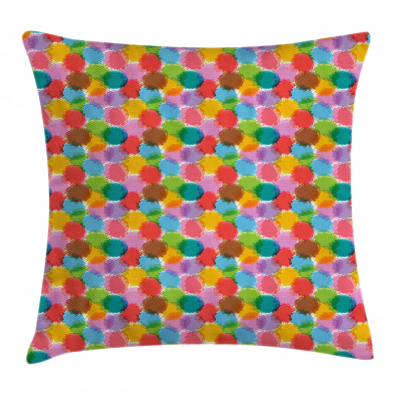 Grunge Vibrant Motif Pillow Cover