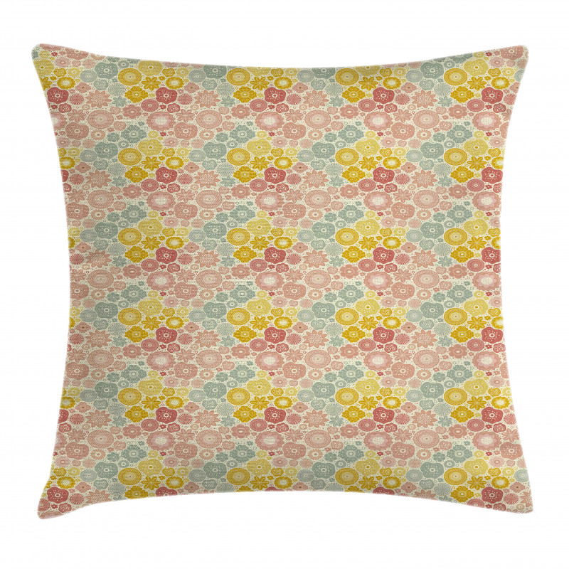 Petals and Dots Pillow Cover