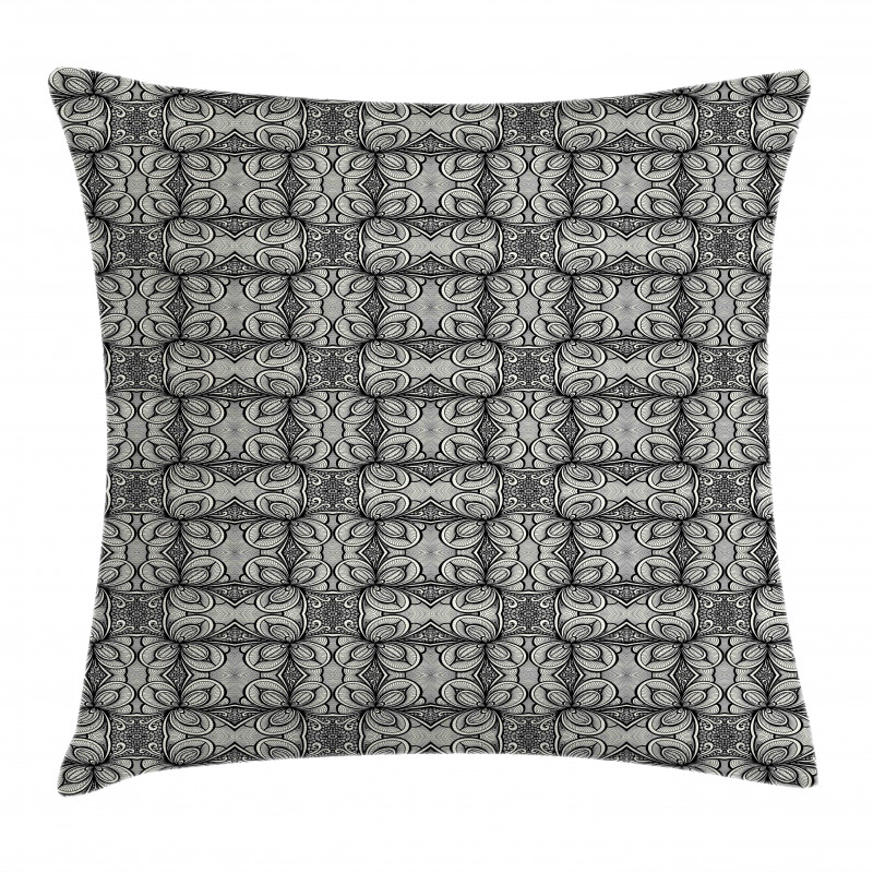 Zentangle Botanical Motif Pillow Cover