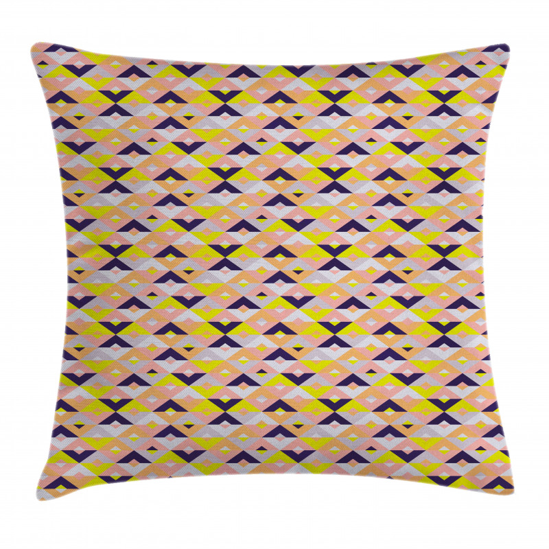 Triangle Diagonal Squares Pillow Cover