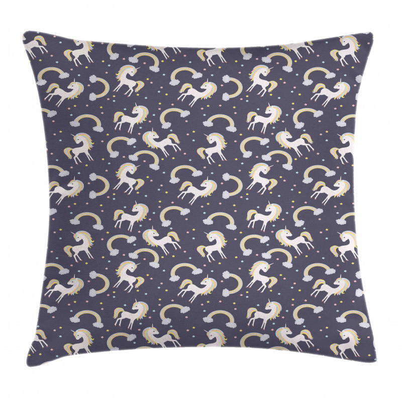 Horse Rainbow Pillow Cover