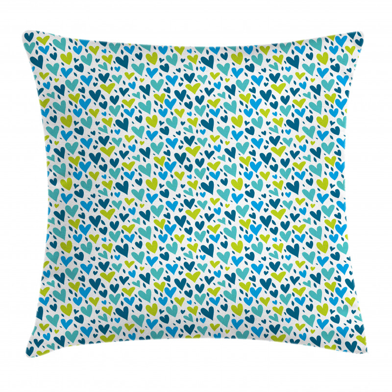 Irregular Hearts Pillow Cover