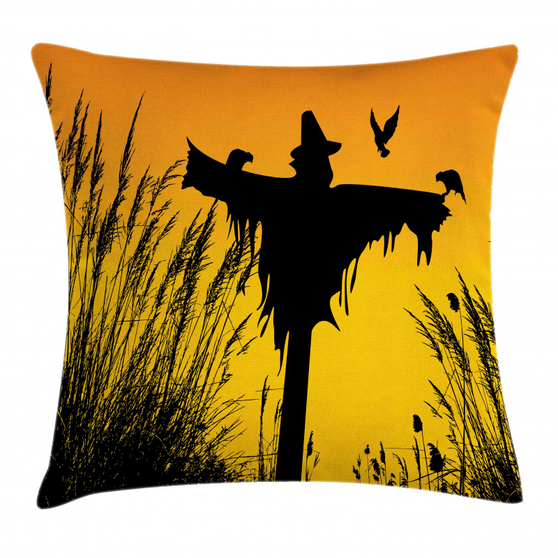 Rural Silhouettes Pillow Cover