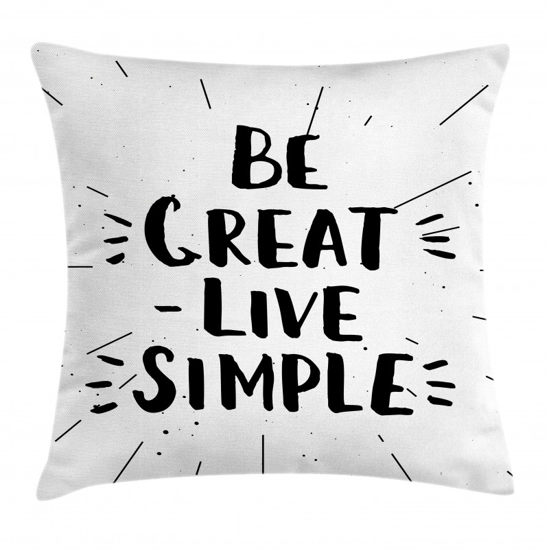 Creative Be Live Simple Pillow Cover