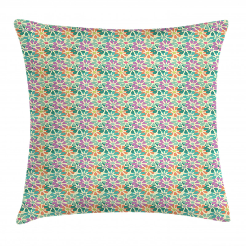 Funny Spring Flowers Bloom Pillow Cover