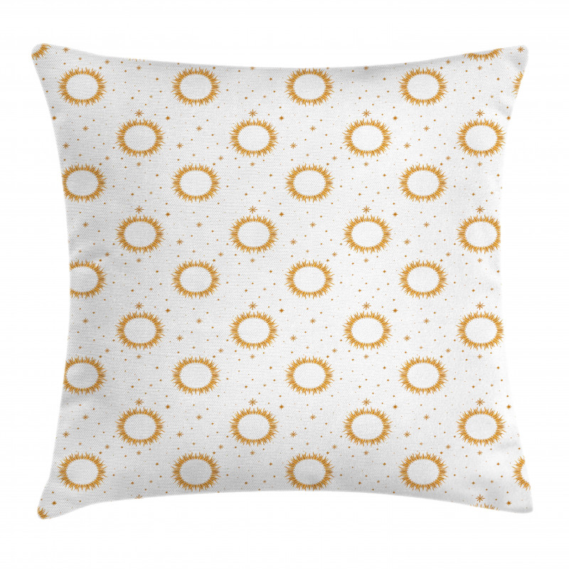 Sun and Stars Pillow Cover