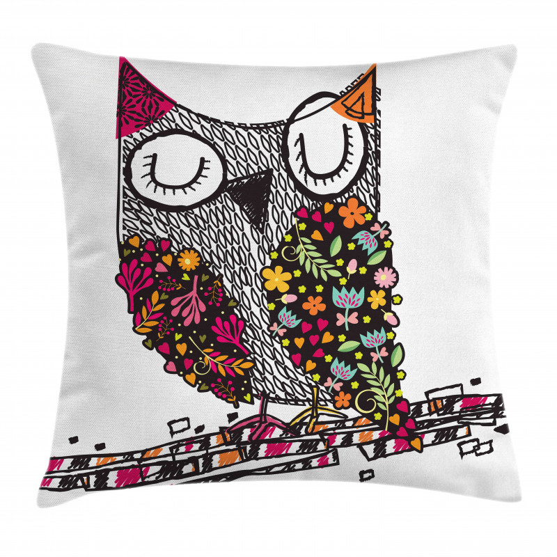 Geometric Floral Blossoms Pillow Cover