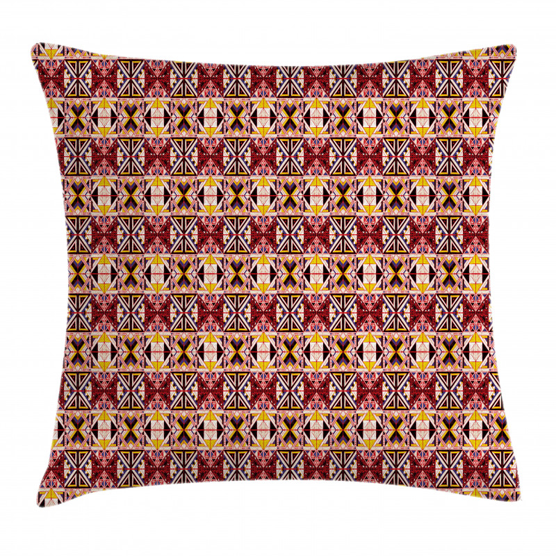 Triangles Motif Pillow Cover