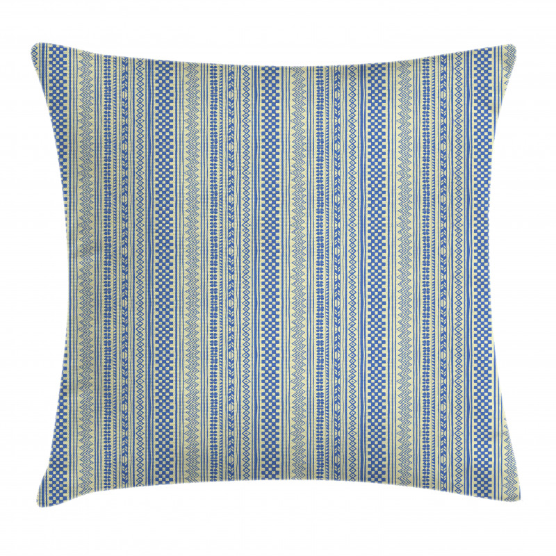 Vertical Chevrons and Strips Pillow Cover