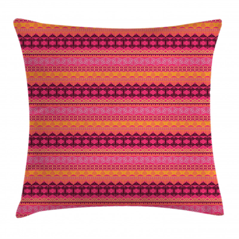 Abstract Tribal Style Motif Pillow Cover