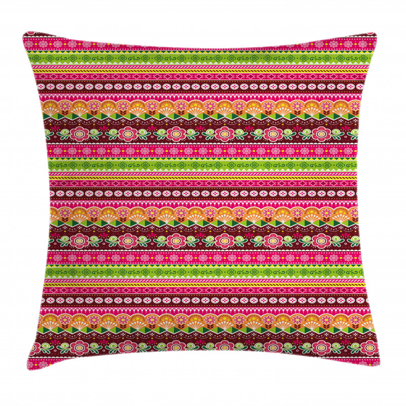 Colorful Abstract Flower Pillow Cover