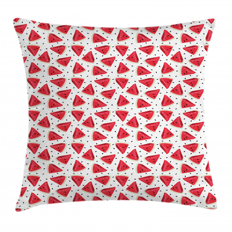 Realistic Drawn Slices Pillow Cover