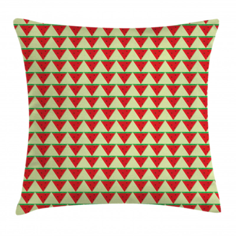 Triangle Watermelon Slices Pillow Cover