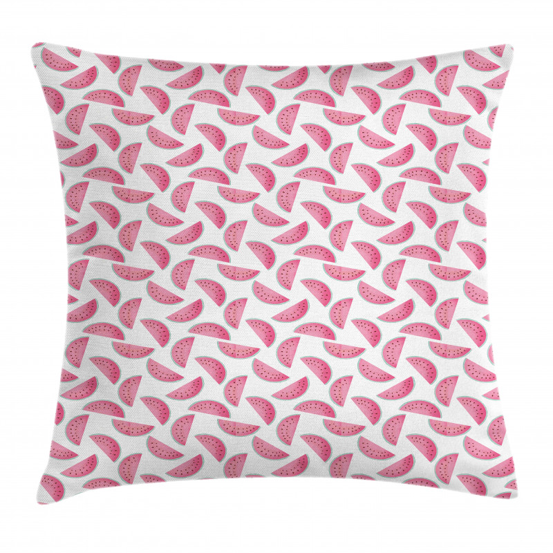 Watermelon Slices Pastel Tone Pillow Cover