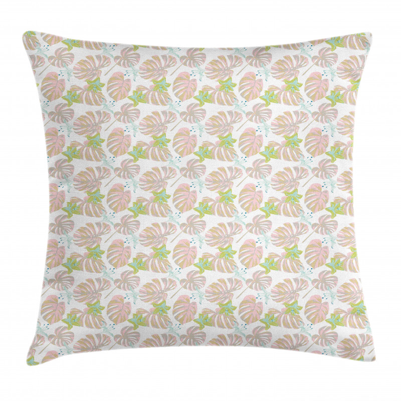 Hawaiian Leaves Pattern Pillow Cover