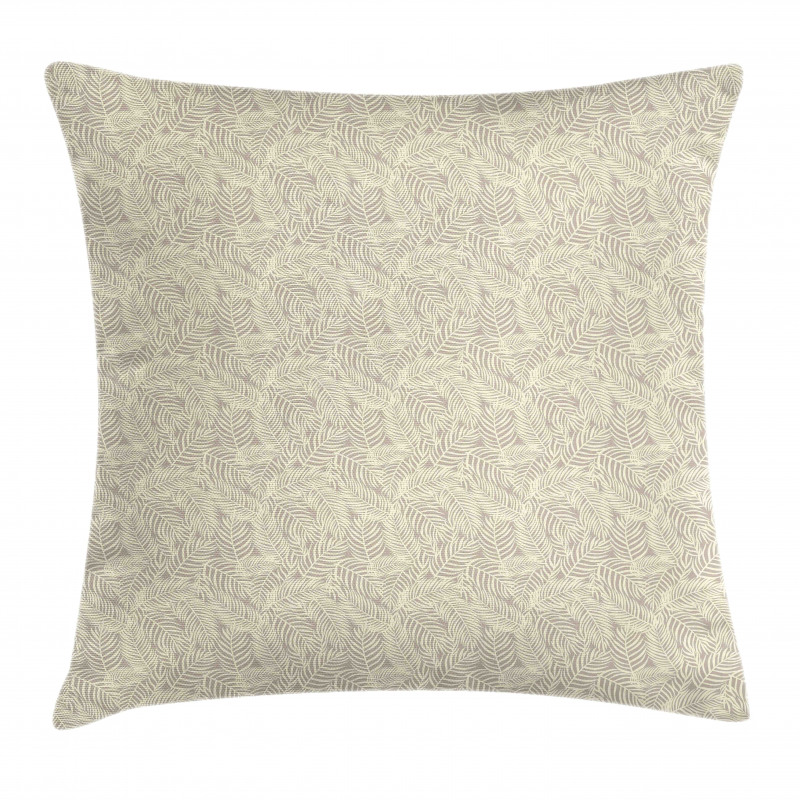 Botanical Exotic Leaves Pillow Cover