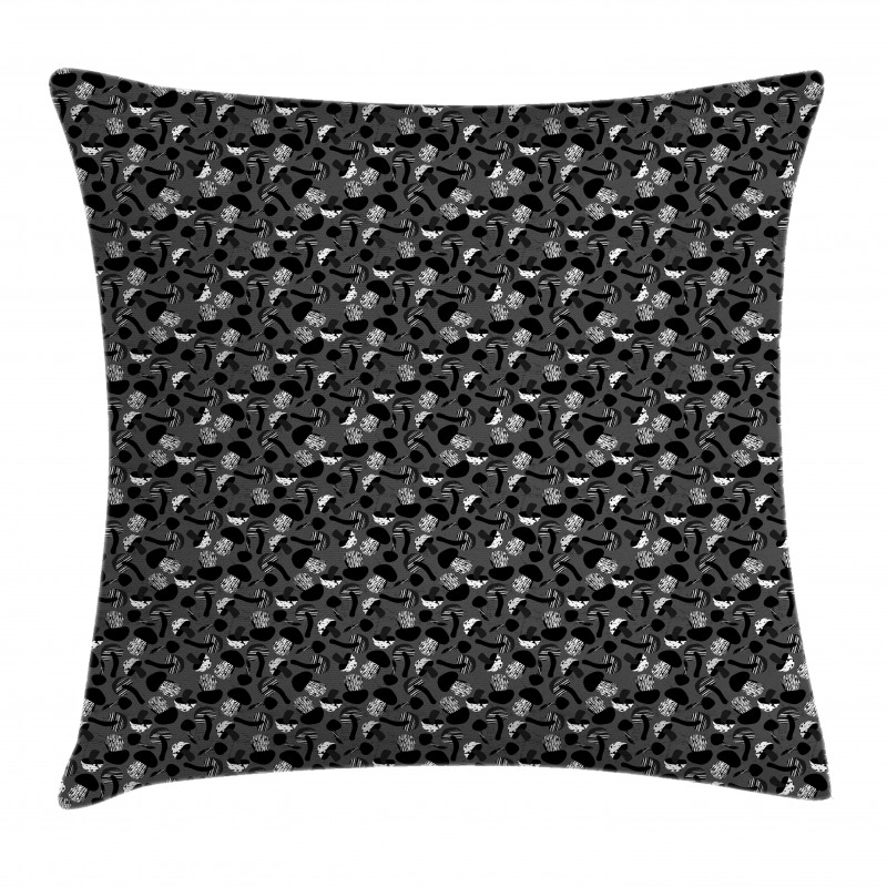 Creative Grunge Toadstools Pillow Cover