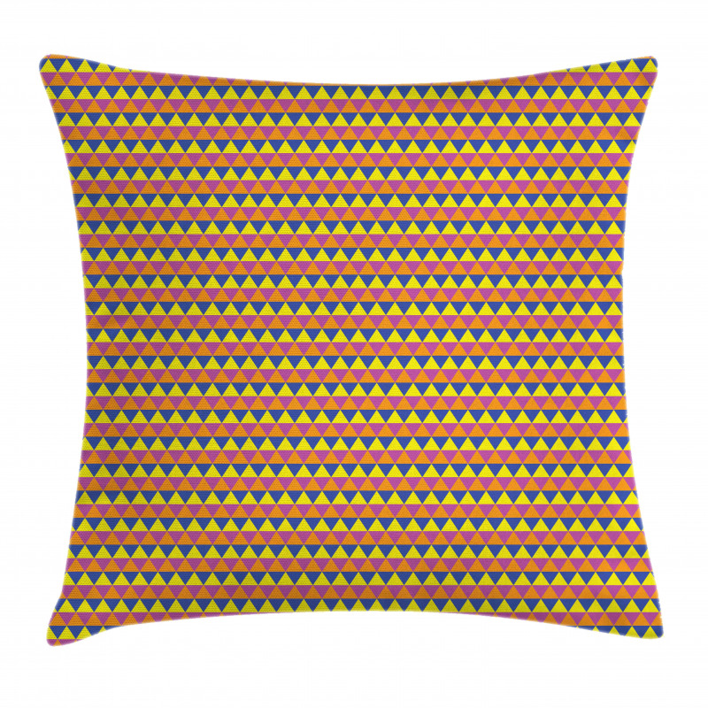 Vibrant Triangles Pillow Cover