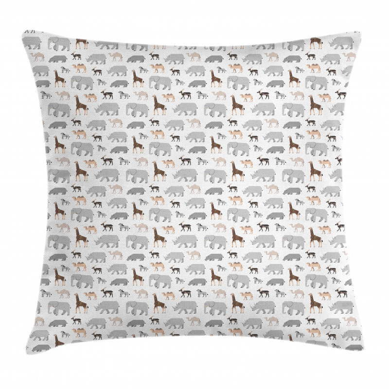 Cartoon Fauna Pillow Cover