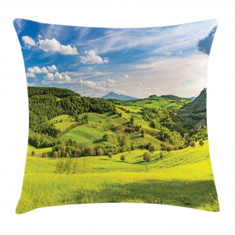Tuscany Italy Farms Pillow Cover