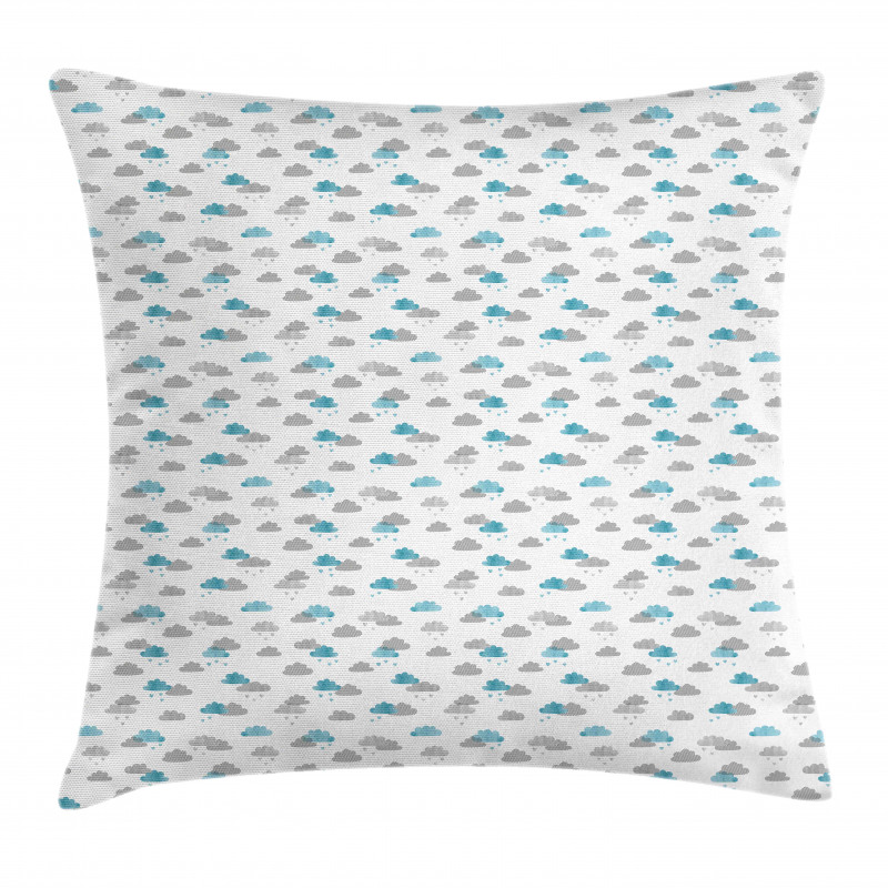 Abstract Raining Modern Sky Pillow Cover