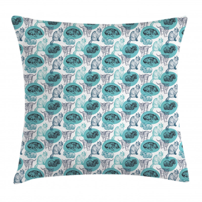 Pencil Drawn Sketches Pillow Cover