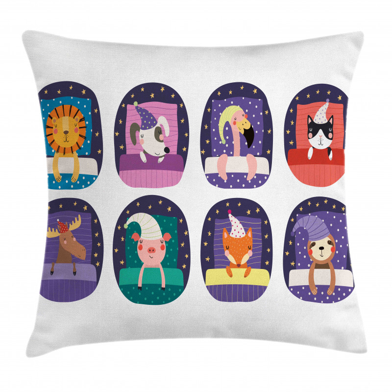 Pattern Sleeping Animal Pillow Cover