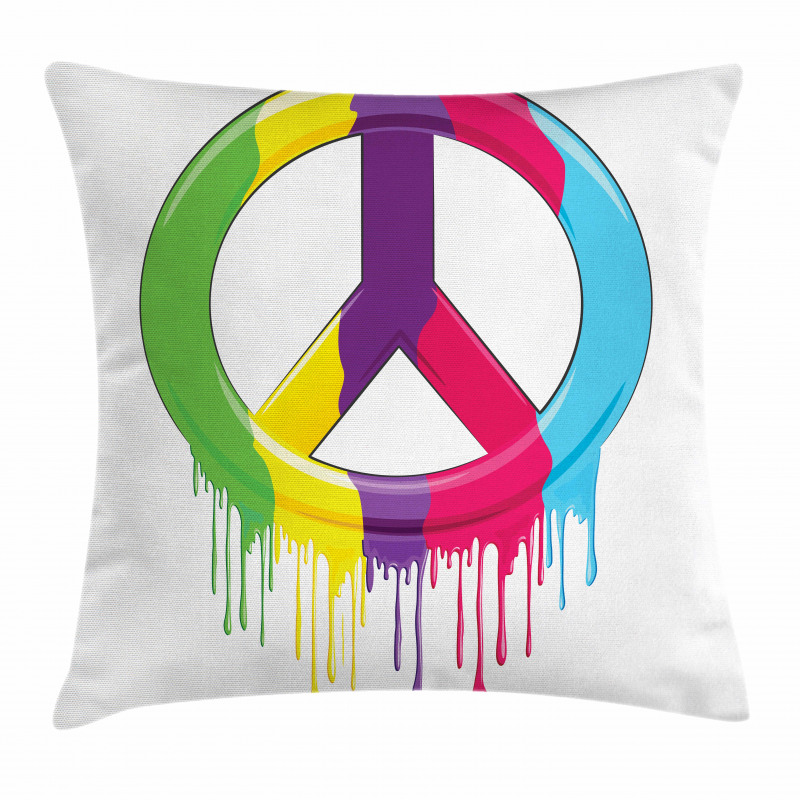 Peace Themed Pillow Cover