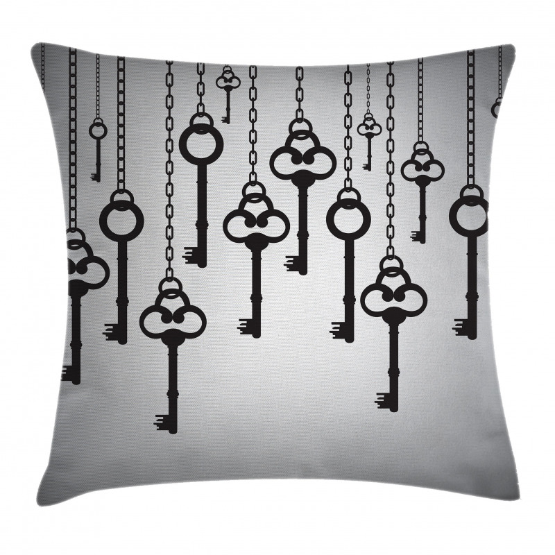 Shadow of Old Keys Pillow Cover