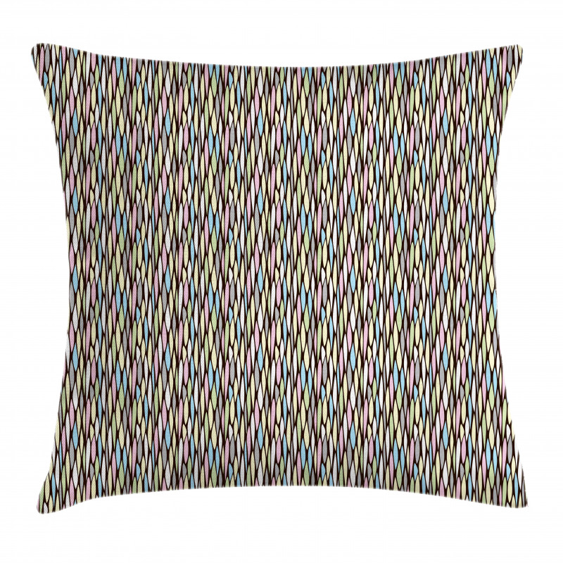 Creative Pastel Grid Art Pillow Cover