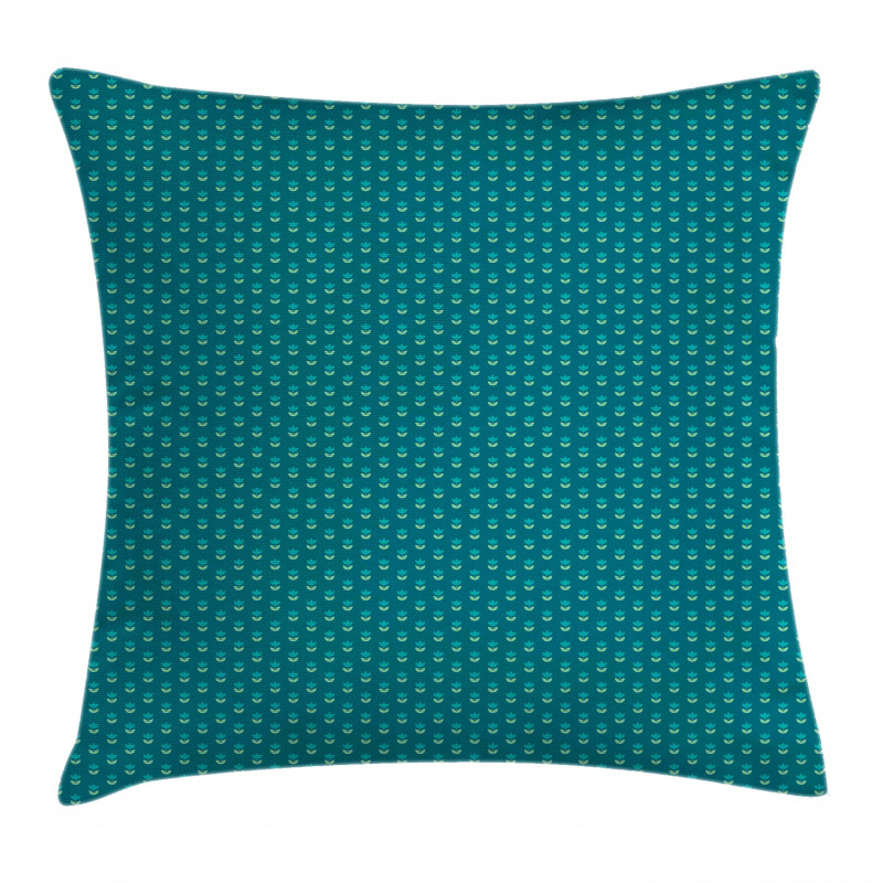 Symmetric Minimal Tulips Pillow Cover