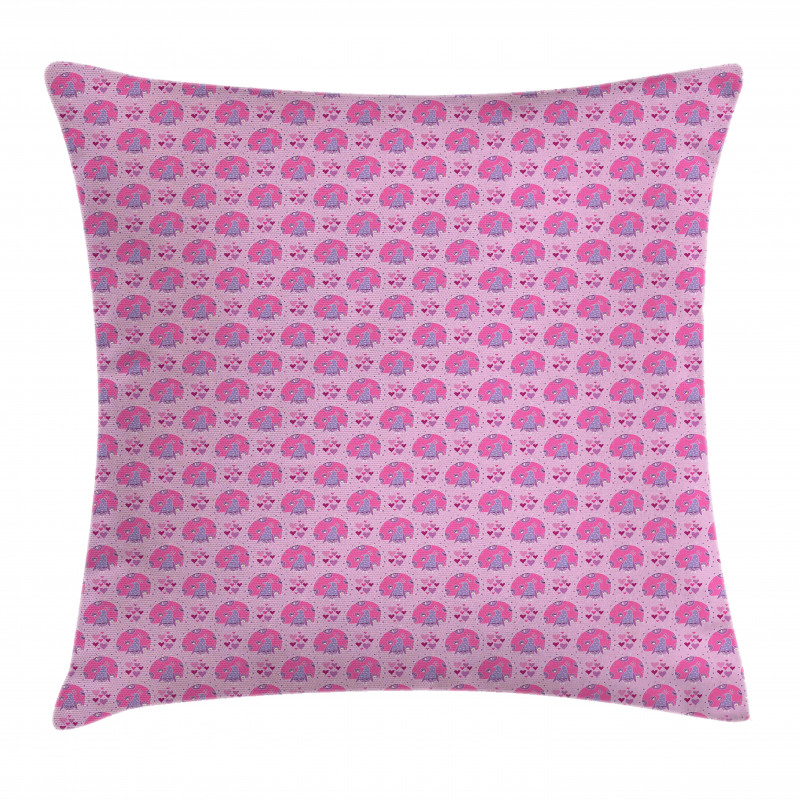 Exotic Avian and Hearts Pillow Cover