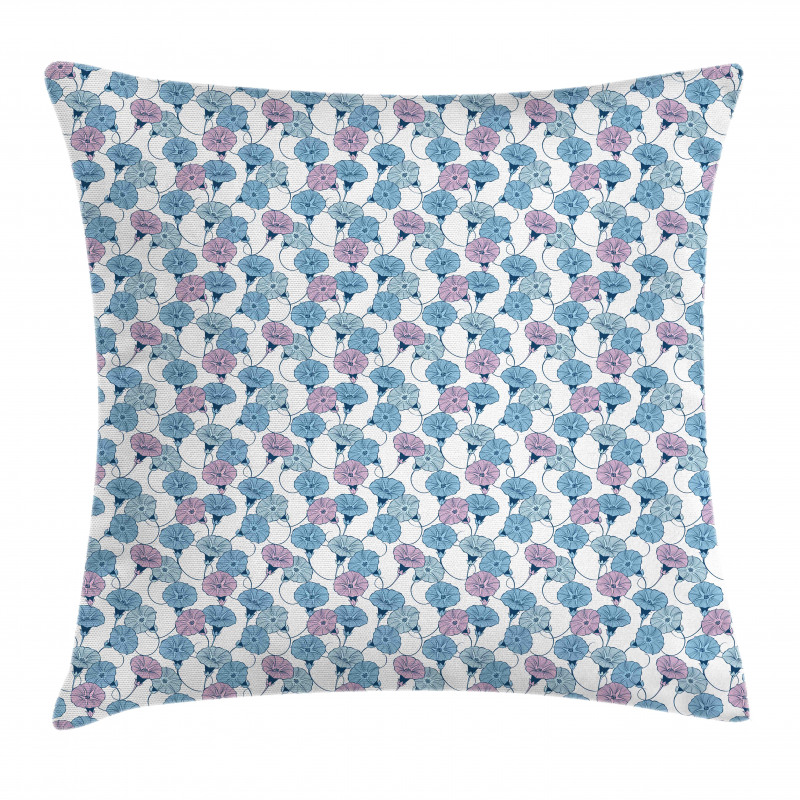 Bindweeds in Spring Pillow Cover