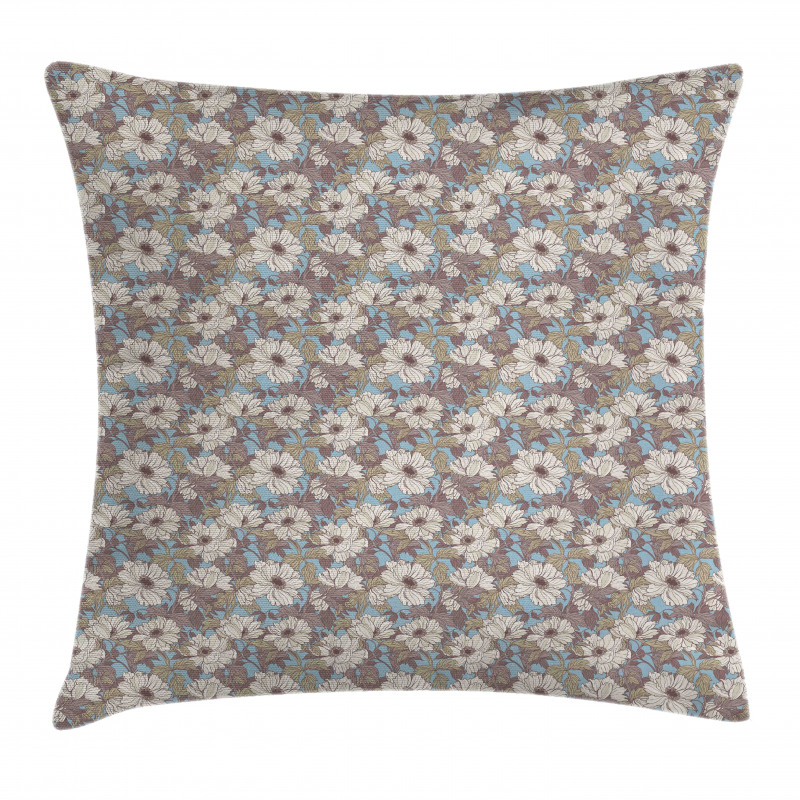 Bloom in Nostalgic Colors Pillow Cover